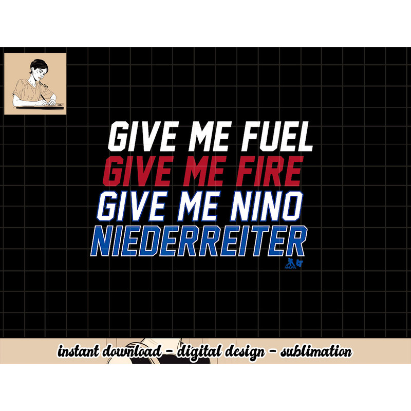 Fuel Fire Nino Niederreiter - Winnipeg Hockey png, sublimation.jpg