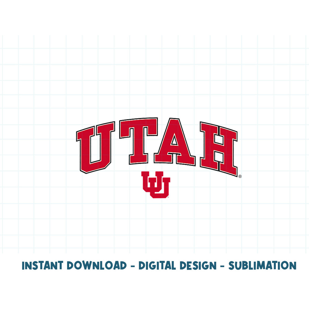 Utah Utes Womens Arch Over White Officially Licensed .jpg