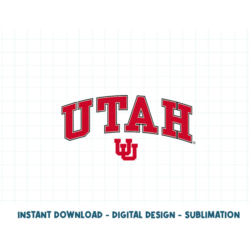 Utah Utes Womens Arch Over White Officially Licensed .jpg