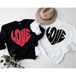 heart shirt, cute heart sweatshirt, valentines shirt for woman, couple love heart t-shirt, cute love shirt valentines da