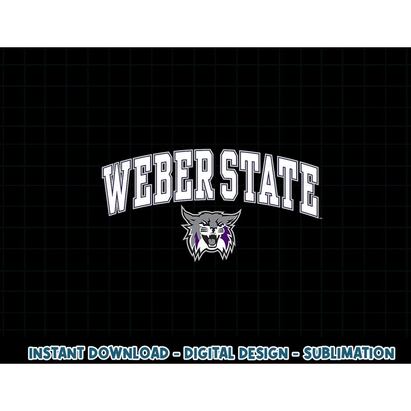 Weber State Wildcats Arch Over Logo Officially Licensed  .jpg
