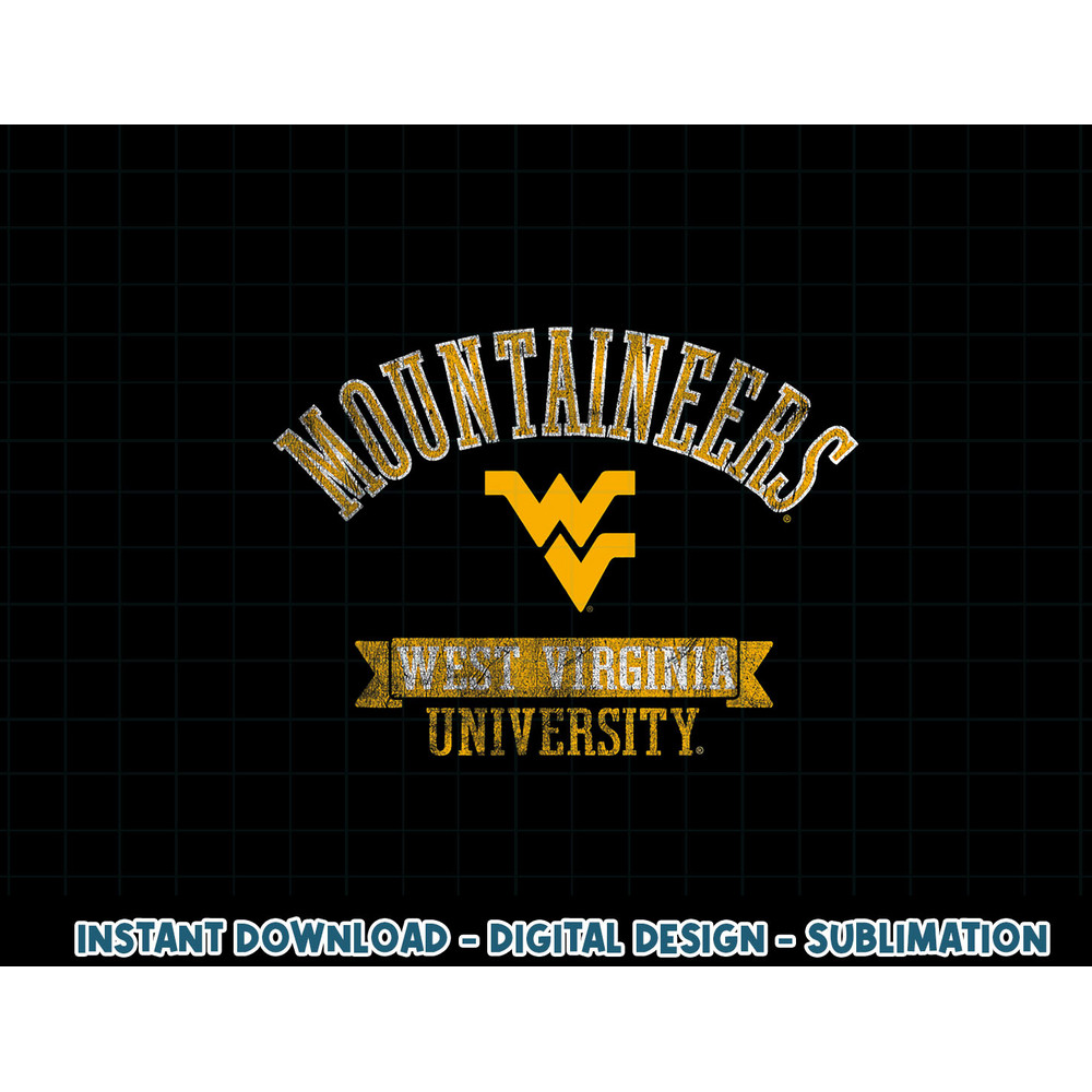 West Virginia Mountaineers Distressed Banner Navy  .jpg