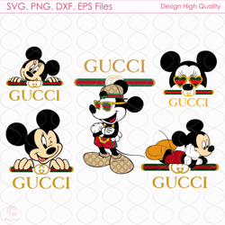 gucci mickey logo svg, gucci logo svg, mickey svg, gucci bundle svg