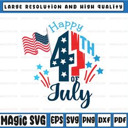 happy independence day svg, happy 4th of july svg cut file instant download, silhouette, fourth of july svg