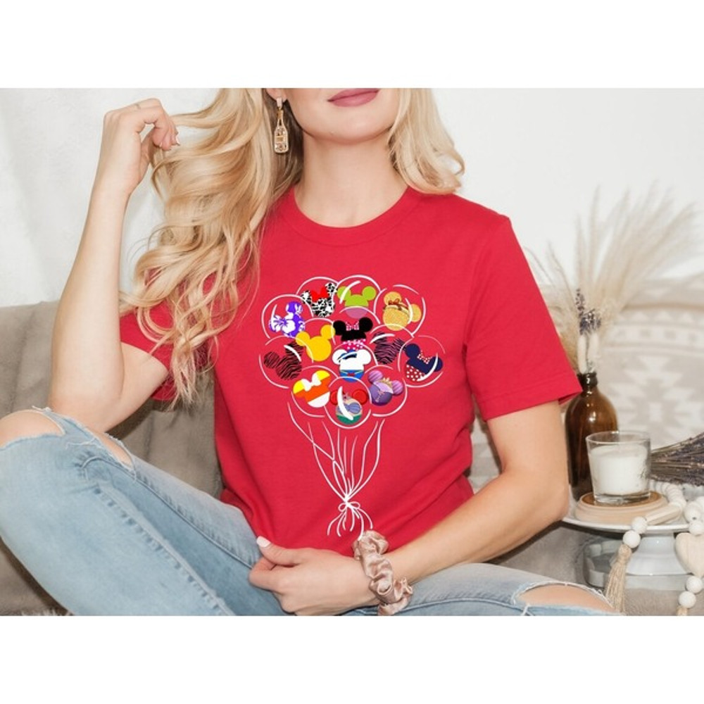 Mouse Balloons Mickey Shirt, Disney Shirt for Women Men, Disneyland T-Shirt, Disney Mickey Shirt, Disney World Shirt