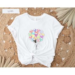 disney balloon shirt, disney shirt for women men, disneyland t-shirt, disney mickey shirt, disney world shirt