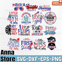4th of july svg bundle,kiss me in american svg, july 4th svg, fourth of july svg, america svg, patriotic svg,retro 4th j