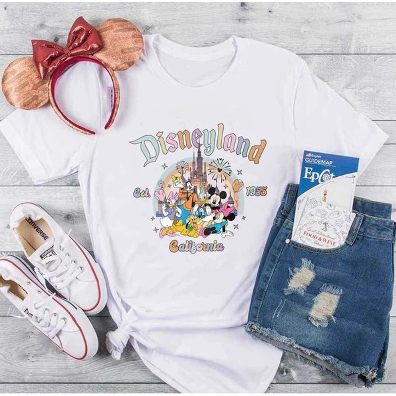 Disneyland Est 1955 Shirt, Mickey and Friend Shirt, Disney Family Shirt, Disneyland Shirt, Retro Disneyland Vintage Tee