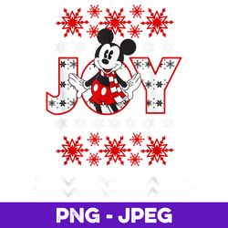 disney mickey mouse holiday joy , png design, png instant download
