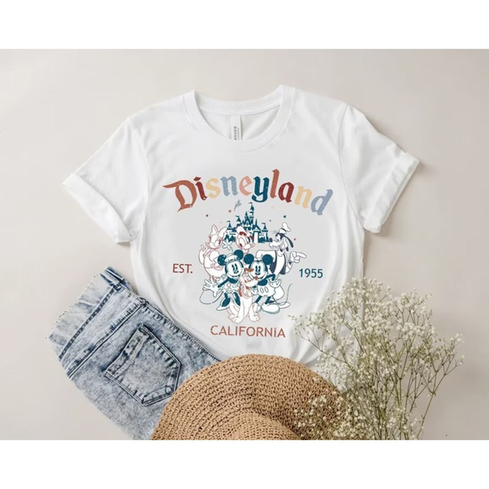 Disneyland Est 1955 Shirt, Mickey and Friend Shirt, Disney Family Shirt, Disneyland Shirt, Retro Disneyland Vintage Tee