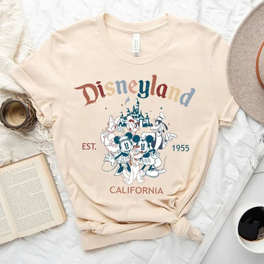 Disneyland Est 1955 Shirt, Mickey and Friend Shirt, Disney Family Shirt, Disneyland Shirt, Retro Disneyland Vintage Tee