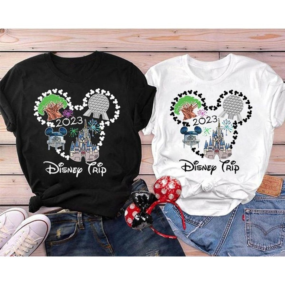Walt Disney Matching Trip 2023 Disney Family Shirt, Disney Family Shirt, Disneyland Shirt, Retro Disneyland Vintage Tee