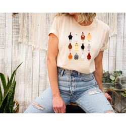 cute chicken breeds shirt for farmer, funny chicken shirt, chicken mom tee, farm girl shirt, farm family tee, farmer dad