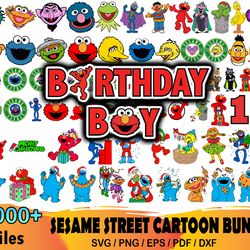 1000 sesame street bundle svg, the muppets svg, cartoon svg, children tv series svg, christmas gift svg