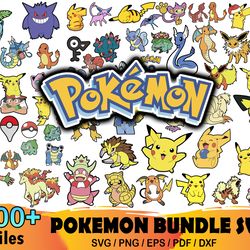 100 pokemon bundle svg, cartoon svg, pokemon svg, pokemon clipart, cartoon svg, pokemon svg, pokemon clipart, pokemon