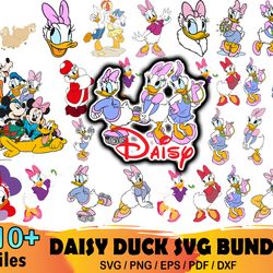 110 daisy duck svg bundle, disney svg, baby duck, cartoon png, disney png, donald design, donald duck bundle