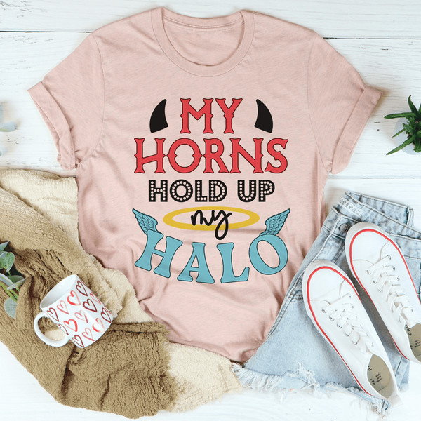 My Horns Hold Up My Halo Tee