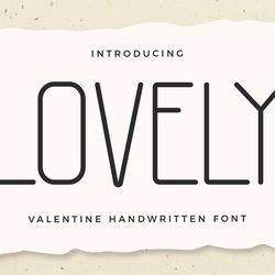 lovely font