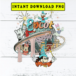 disney epcot png, vintage epcot 1982 png, vintage disney png, mickey and friends, epcot trip png, disney family