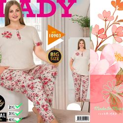 big size luxurious pink pajama set elegant, home, breathable comfort, classic design perfect gift for her, summer wear.