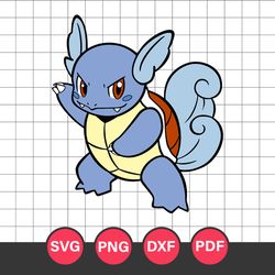 Wartortle Svg, Pokemon Characters Svg, Pokemon Svg, Anime Svg, Png Dxf Eps Digital File