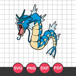 Gyarados Svg, Pokemon Characters Svg, Pokemon Svg, Anime Svg, Png Dxf Eps Digital File