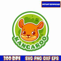 kangaroo svg, baby animals svg bundle, cute animal svg, woodland animals