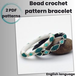 Couples bracelet pattern, Seed bead pattern, DIY friendship bracelet, 2 PDF patterns, Pattern bracelets