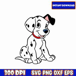 dalmatian clipart bundle cute adorable puppy watercolor images high quality printable art no background