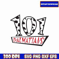 101 dalmatians logo svg, dog svg, shirt svg, cricut files, shirt svg, 101 dalmatians shirt, cricut svg, bundle svg