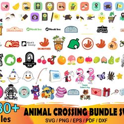 180 animal crossing bundle svg, animal crossing svg, tom nook svg, animal crossing svg, tom nook svg, mr resetti svg, kk