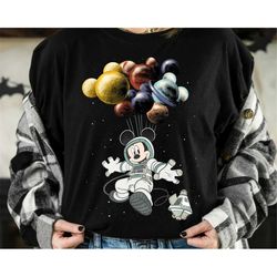 Disney Mickey Mouse Space Travel Classic T-Shirt Unisex T-shirt Birthday Shirt Gift For Men Women Kid Hoodie Sweatshirt
