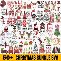 christmas bundle, merry christmas svg, silhouette svg fies