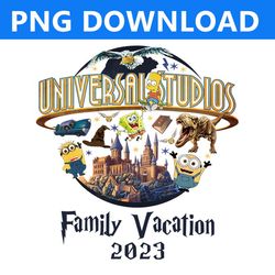 Universal Studios Family Png, Vacation Shirt Png, Disneyland Family shirt, Birthday Squa, First Universal Trip PNG