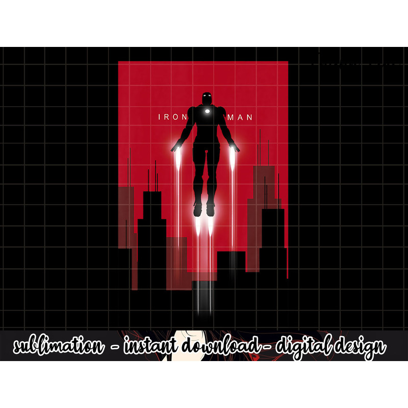 Kids Marvel Iron Man in Flight Deco Art Kids Graphic png, sublimation .jpg