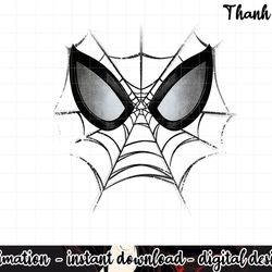 kids marvel spider-man web face kids graphic png, sublimation
