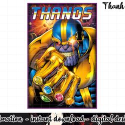 kids marvel thanos infinity gems comic kids graphic png, sublimation
