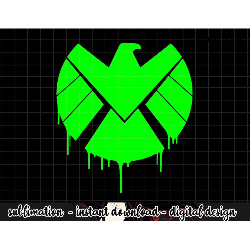 Marvel Agents of S.H.I.E.L.D. Green Dripping Ooze png, sublimation .jpg