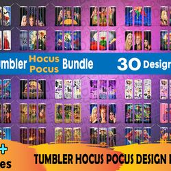 30 hocus pocus tumbler bundle png, tumbler png, hocus pocus png