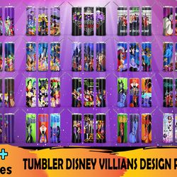 20 disney villains 20oz skinny straight and tapered bundle png