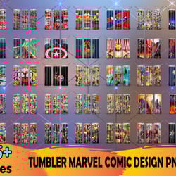 35 marvel comic 20oz skinny straight and tapered bundle png