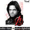 Marvel Avengers Infinity War Bucky War Face Graphic png, sublimation  .jpg