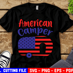 american camper svg 4th of july svg fourth of july svg merica svg camping svg us flag svg patriotic svg files for cricut