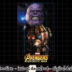 marvel avengers infinity war thanos space graphic png, sublimation