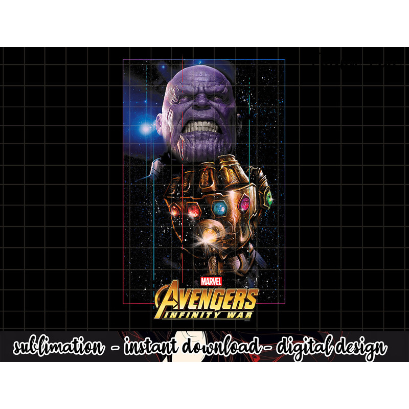 Marvel Avengers Infinity War Thanos Space Graphic png, sublimation  .jpg