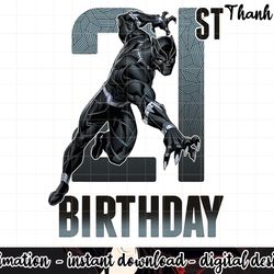 marvel black panther 21st birthday graphic