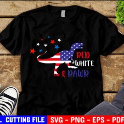 red white and rawr svg, boy 4th of july svg, dinosaur svg, kids patriotic shirt svg, 4th of july, usa svg files