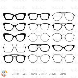 glasses svg, glasses bundle, glasses cricut, glasses templates dxf, clipart png, glasses silhouette, party decor svg