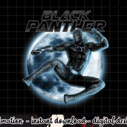 marvel black panther moonlit leaping kick graphic png, sublimation