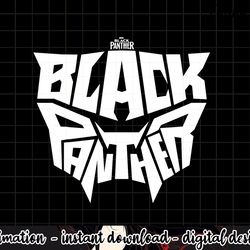 marvel black panther movie white mask text graphic png, sublimation